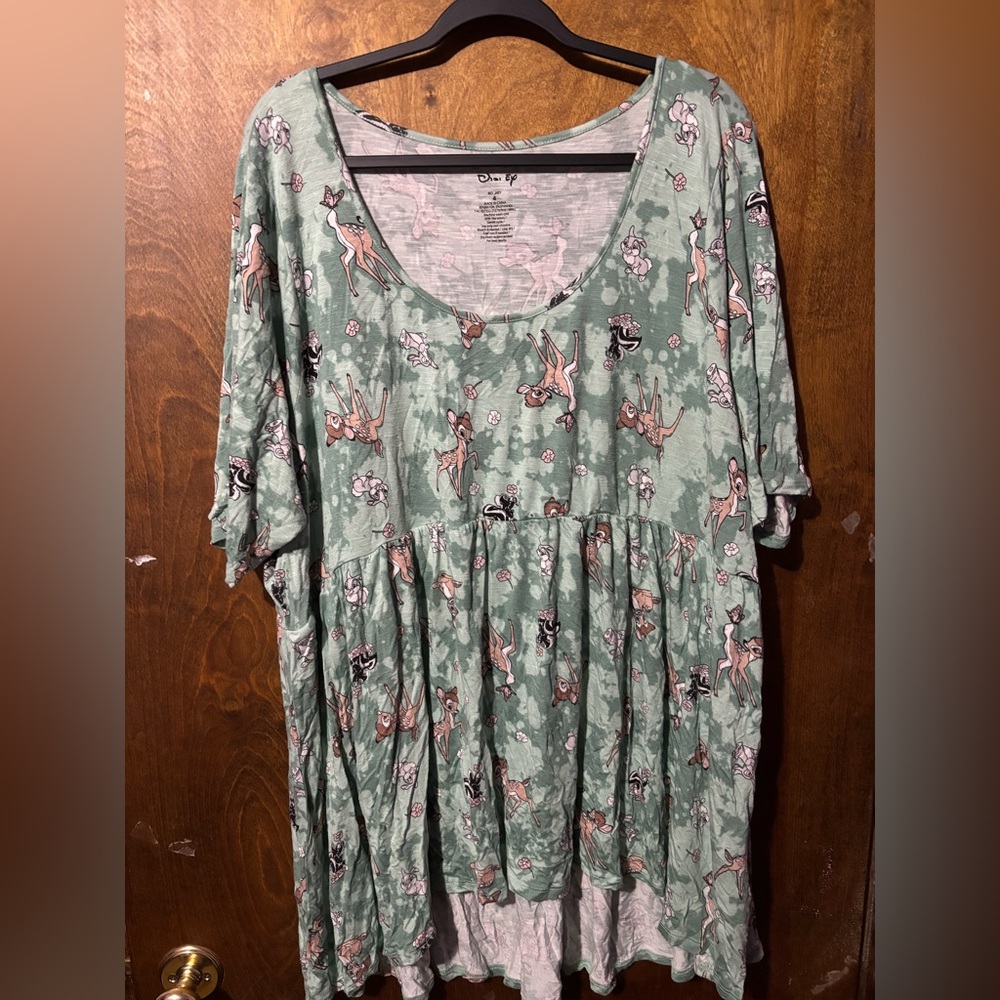 Disney Women's Bambi 4x Blouse Top - Torrid